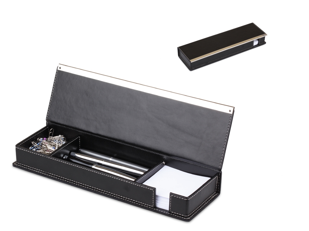 Kapaklı Deri Kalemlik